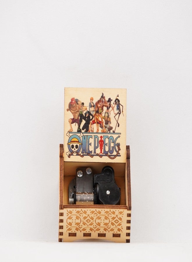 Offo صندوق موسيقى أوتوماتيكي من OFFO مستوحى من ون بيس - قطعة أنمي خشبية مصنوعة يدويًا مع لحن مميز | لا حاجة للتدوير | هدية مثالية لمحبي ون بيس، والمراهقين، والأولاد والبنات | قطعة ديكور للعرض - Image 5